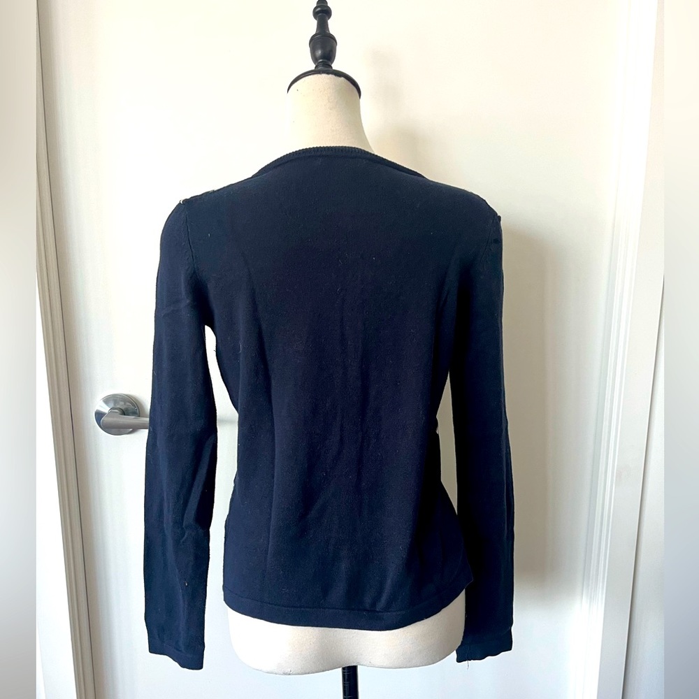 EUC Tommy Hilfiger Mixed Strip Cardigan Sweater - Picture 2 of 4